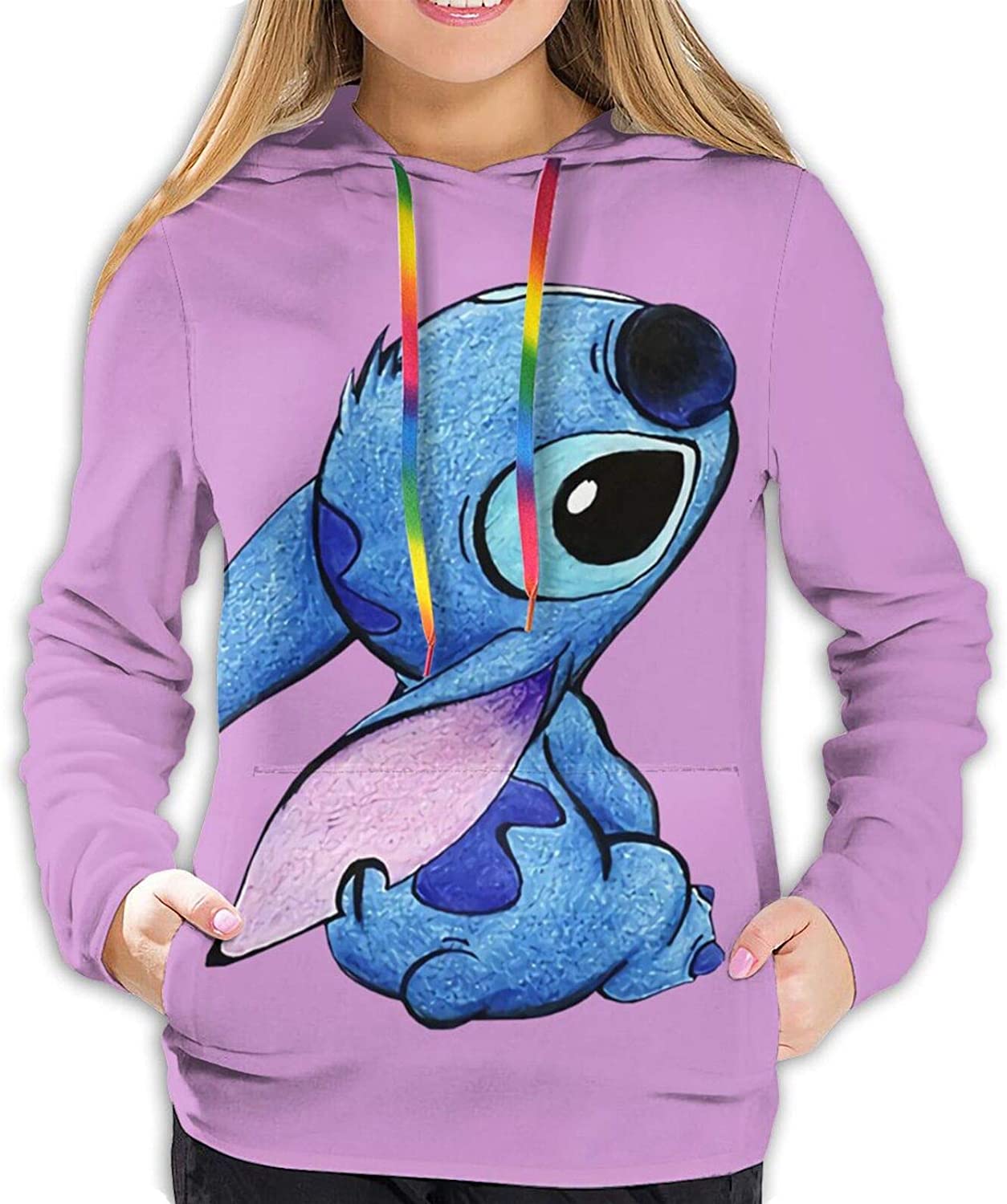 Cartoon Loli & Stitch Hooded Sweatshirt Pullover Hoodies