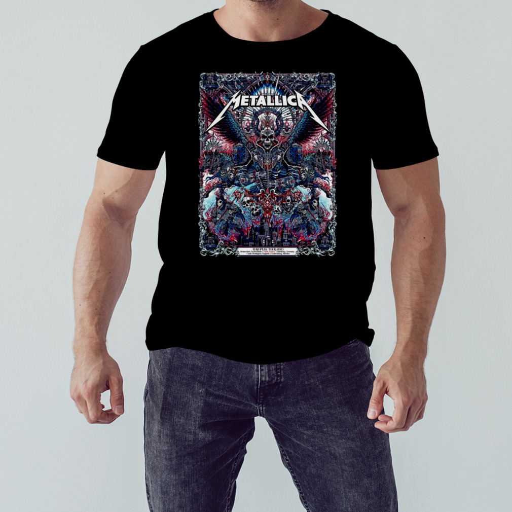 Metallica European Tour 2023 Paris poster Pop Up Shirt