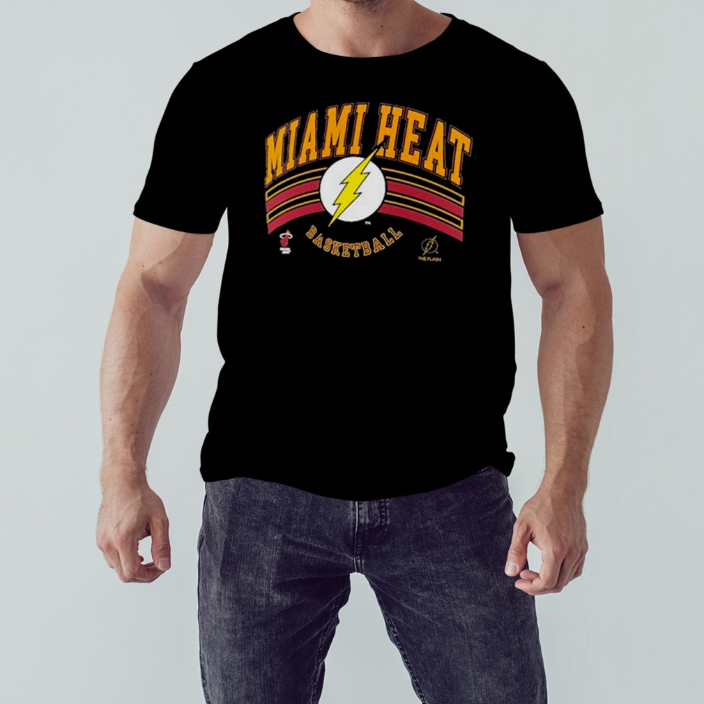 Miami Heat Fanatics Branded DC The Flash Basketball Graphic T-Shirt