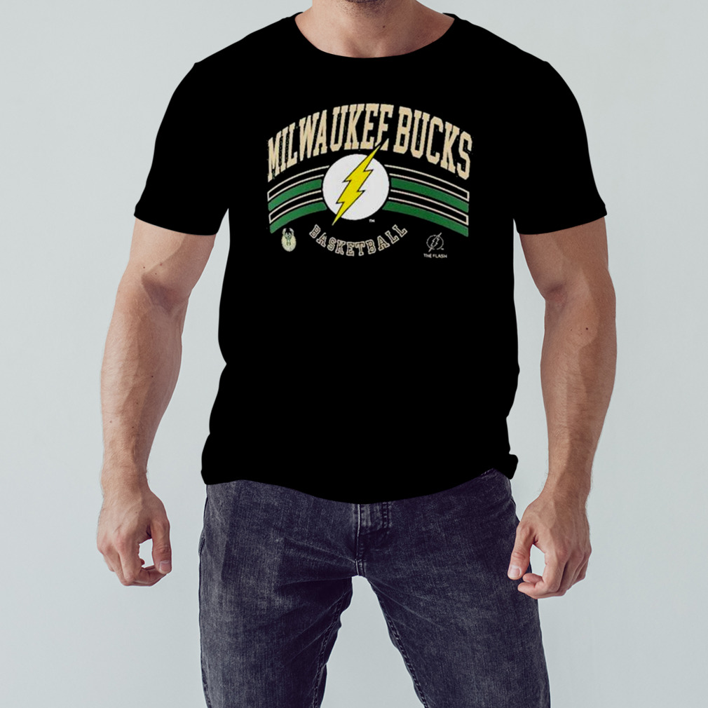 Milwaukee Bucks DC The Flash Basketball Graphic T-Shirt