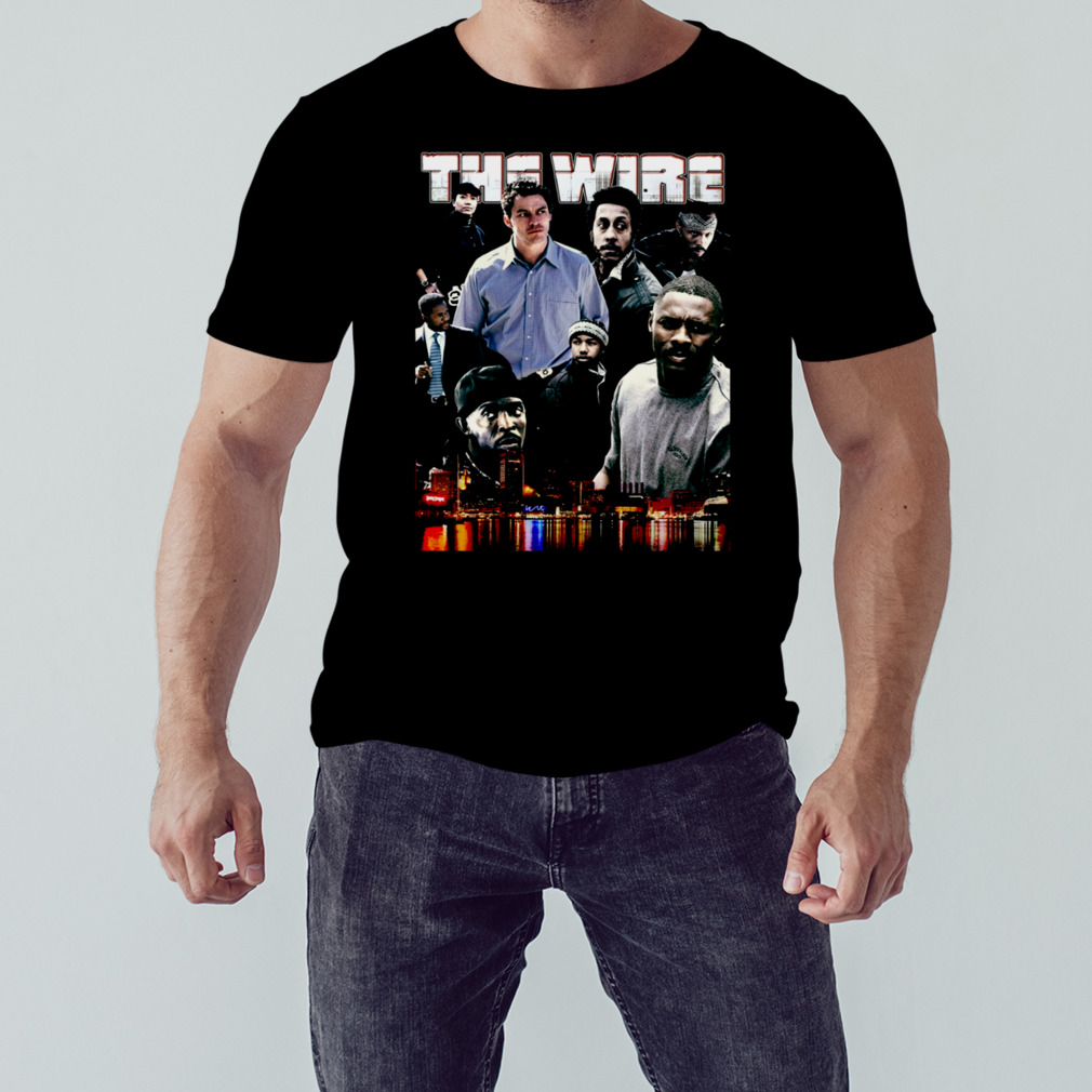 The Wire Baltimore Skyline Collage T-Shirt