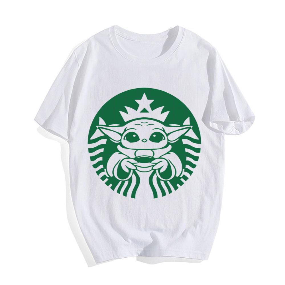 Baby Yoda Starbucks Logo Yoda Coffee T-Shirt