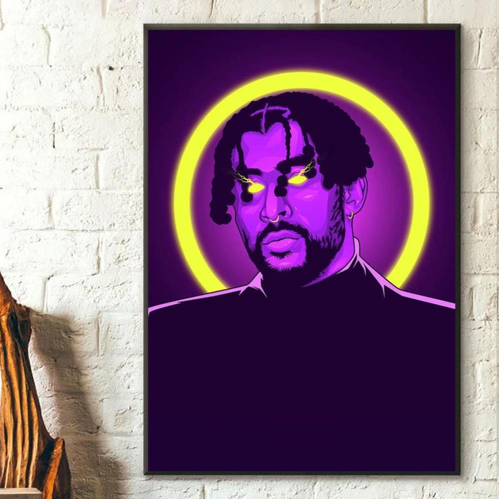 Bad Bunny Neon Art Print