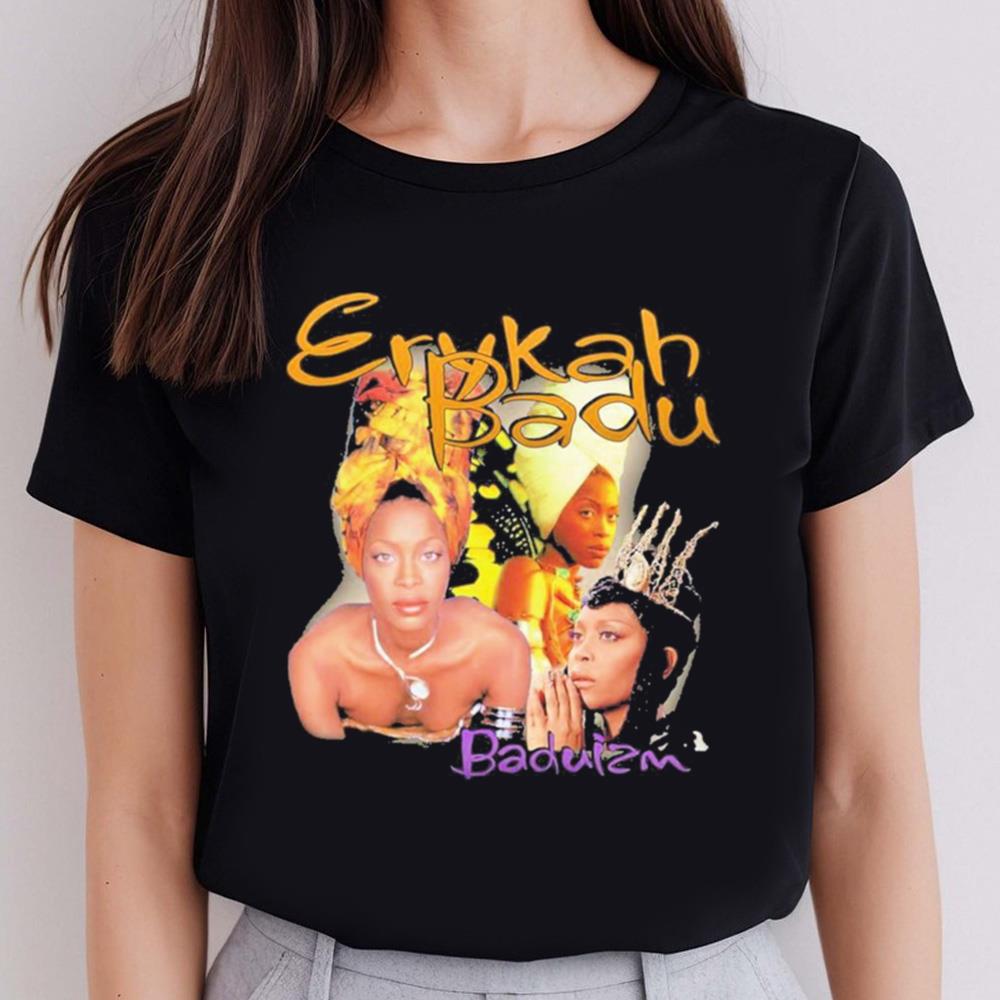 Baduizm Erykah Badu Retro Vintage T-shirt