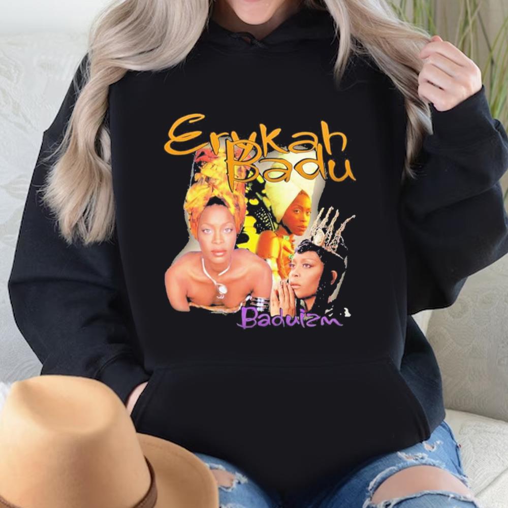 Baduizm Erykah Badu Retro Vintage T-shirt