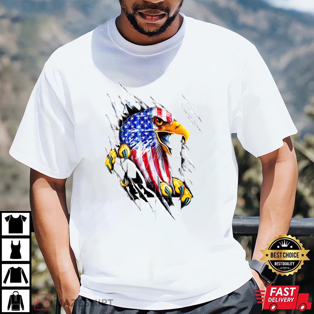 Bald Eagle 4th Of July Shirt, American Bald Eagle Mullet Shirt America Eagle Shirt
