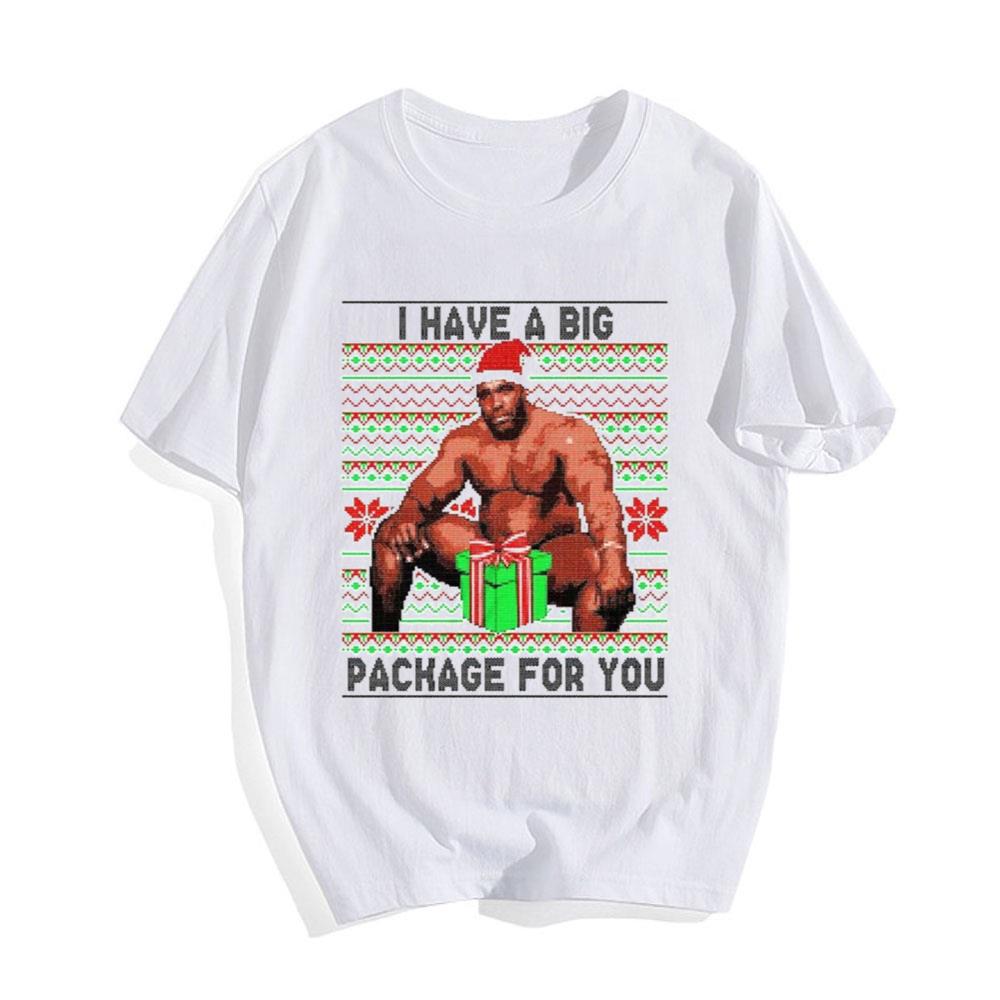 Barry Sitting On A Bed Big Package Ugly Christmas Xmas Unisex T-Shirt