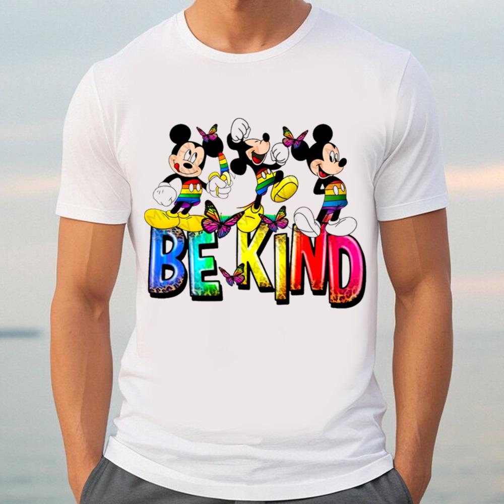Be Kind Shirt, Mickey LGBTQ+ Shirt, Pride Mickey Shirt