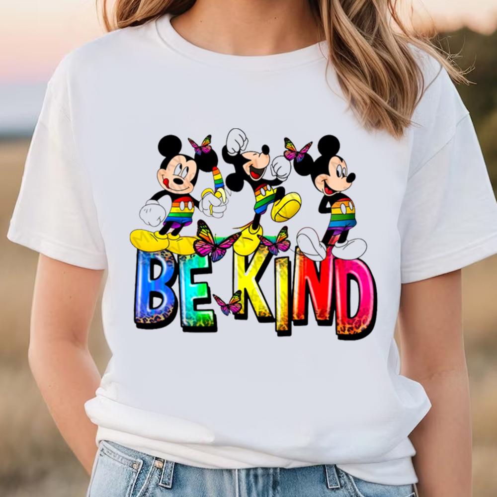 Be Kind Shirt, Mickey LGBTQ+ Shirt, Pride Mickey Shirt