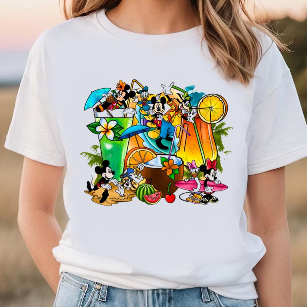 Beach Summer Mickey Coffee Cups Shirt, Mickey And Friends Trip Shirt