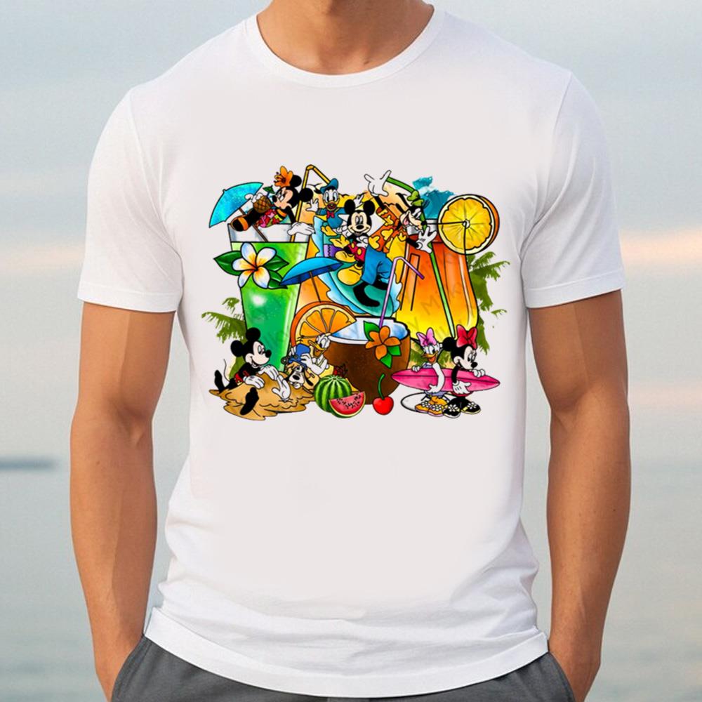 Beach Summer Mickey Coffee Cups Shirt, Mickey And Friends Trip Shirt