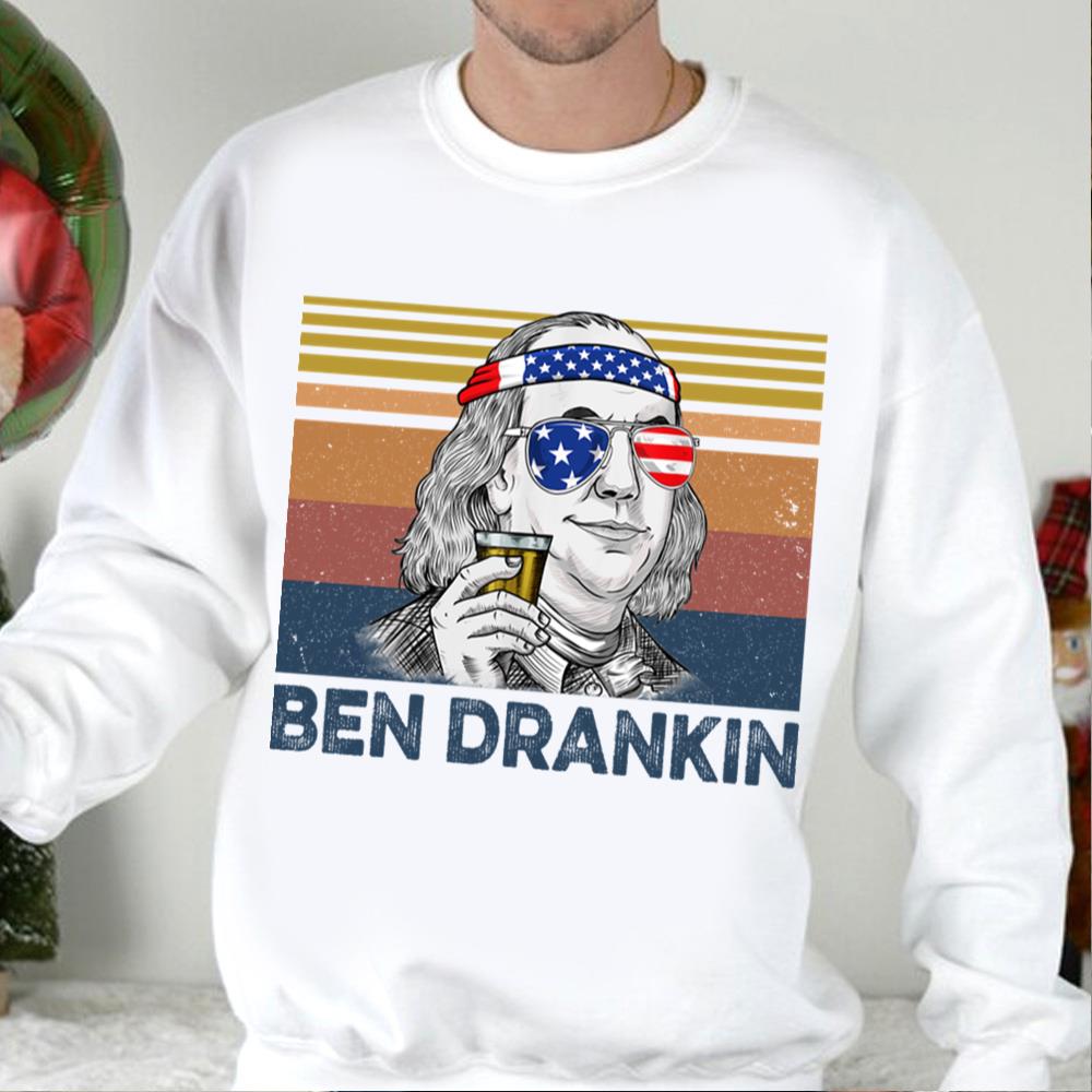 Ben Drankin Benjamin Franklin 4th Of July Vintage Shirt T-Shirt
