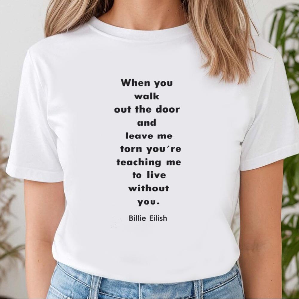 Black Top Big Shirt Billie Eilish Lyrics