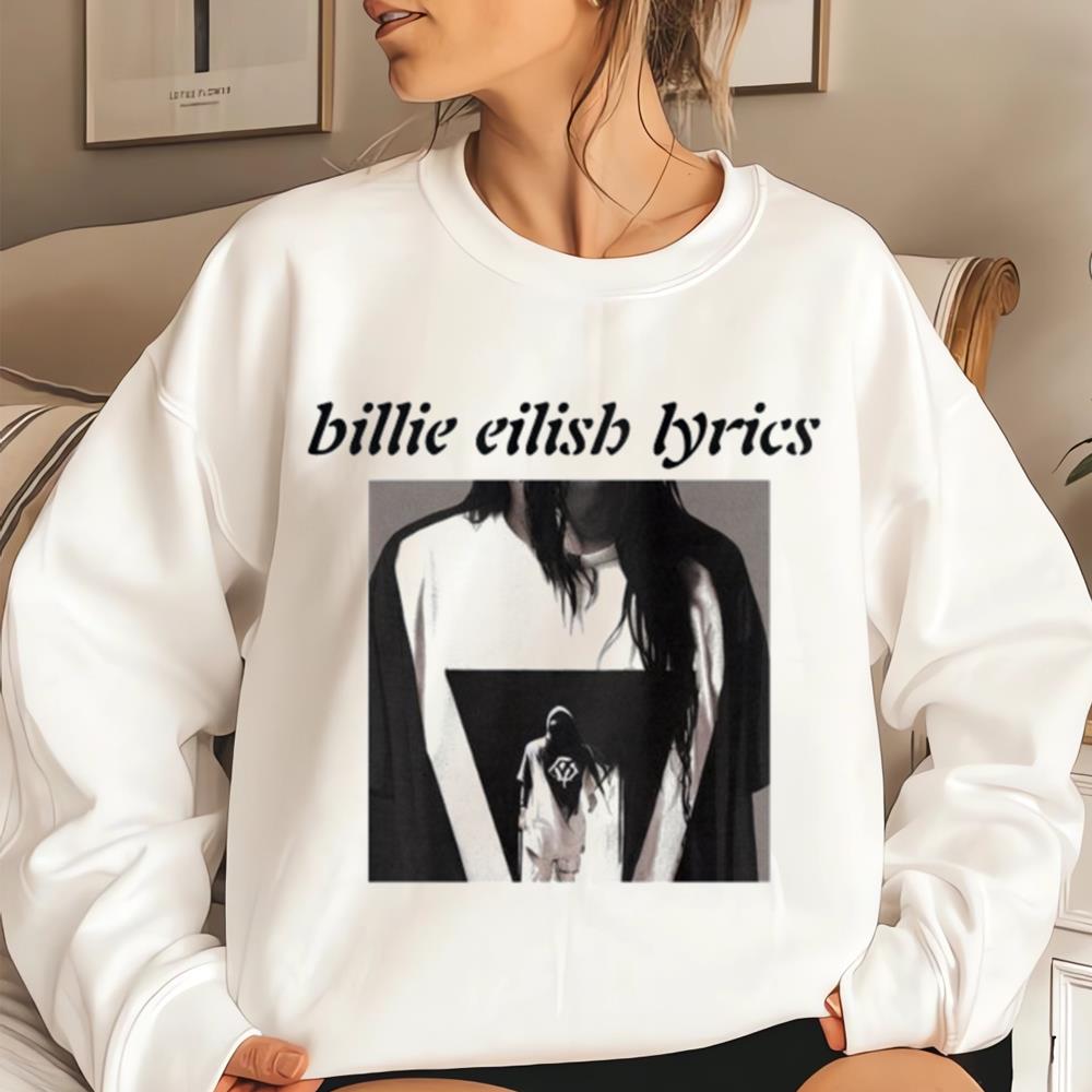 Black Top Big T-Shirt Billie Eilish Lyrics, Billie Eilish Shirt