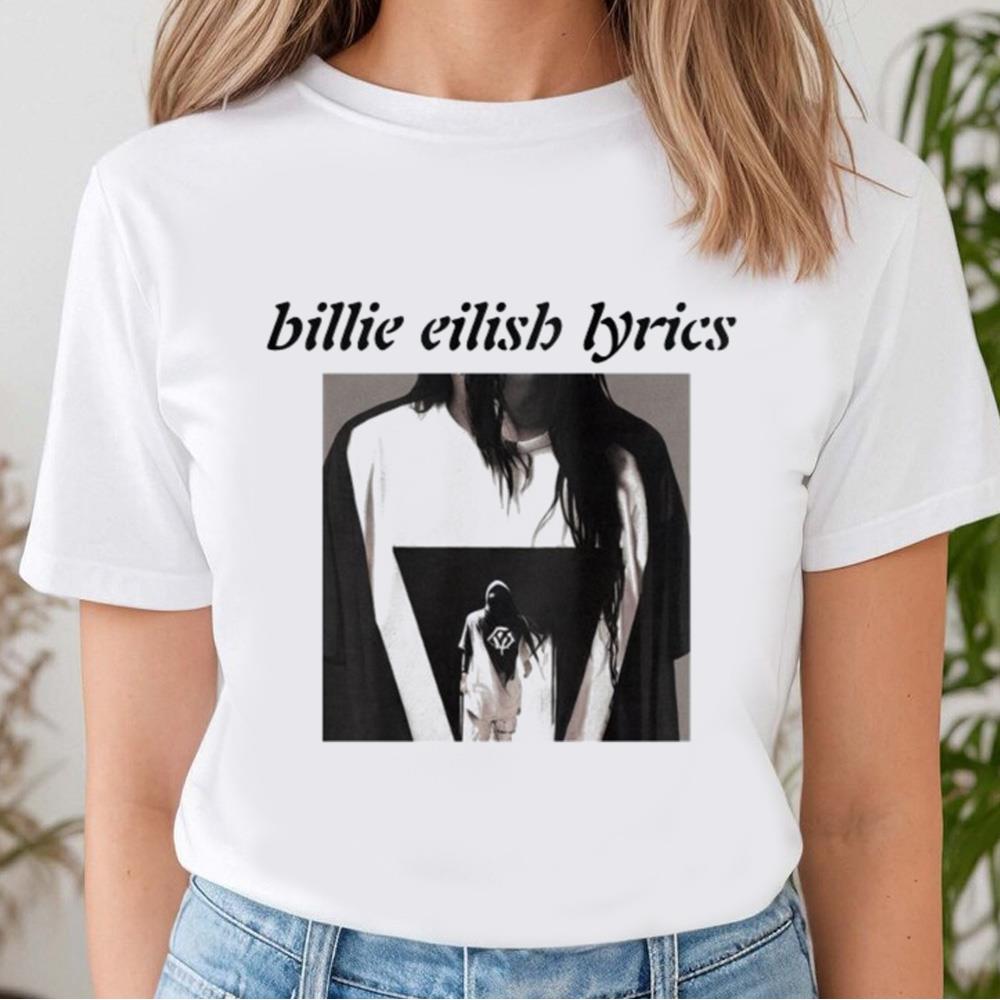 Black Top Big T-Shirt Billie Eilish Lyrics, Billie Eilish Shirt