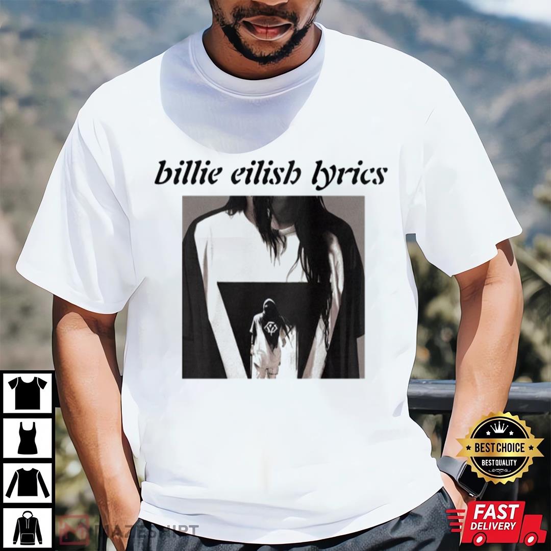 Black Top Big T-Shirt Billie Eilish Lyrics, Billie Eilish Shirt