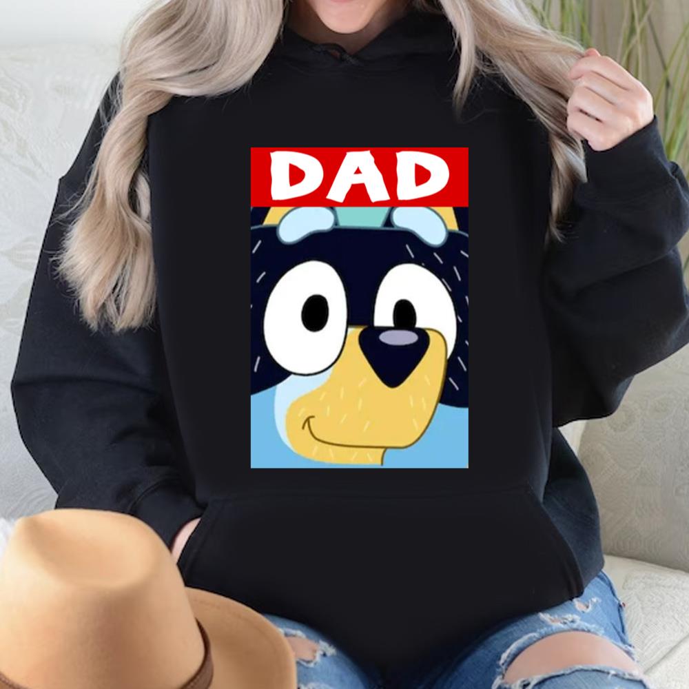 Bluey Dad Funny Face T-shirt
