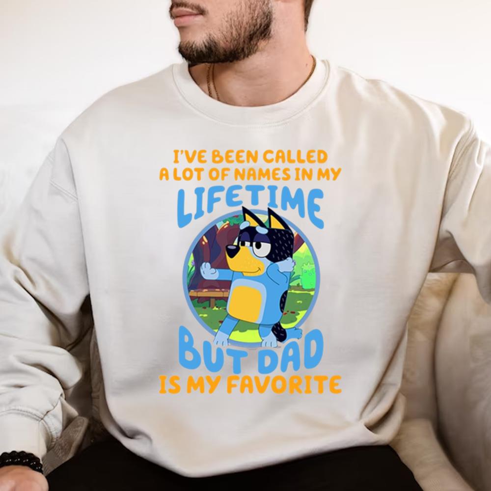 Bluey Dad Shirt, Bluey Dad Tee, Family Bluey, Heeler Family T-shirt