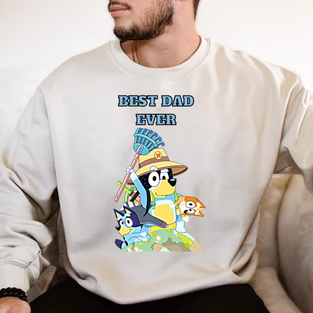 Bluey Dad Tshirt, Best Dad Ever Tshirt, Bluey Dad Life T-shirt