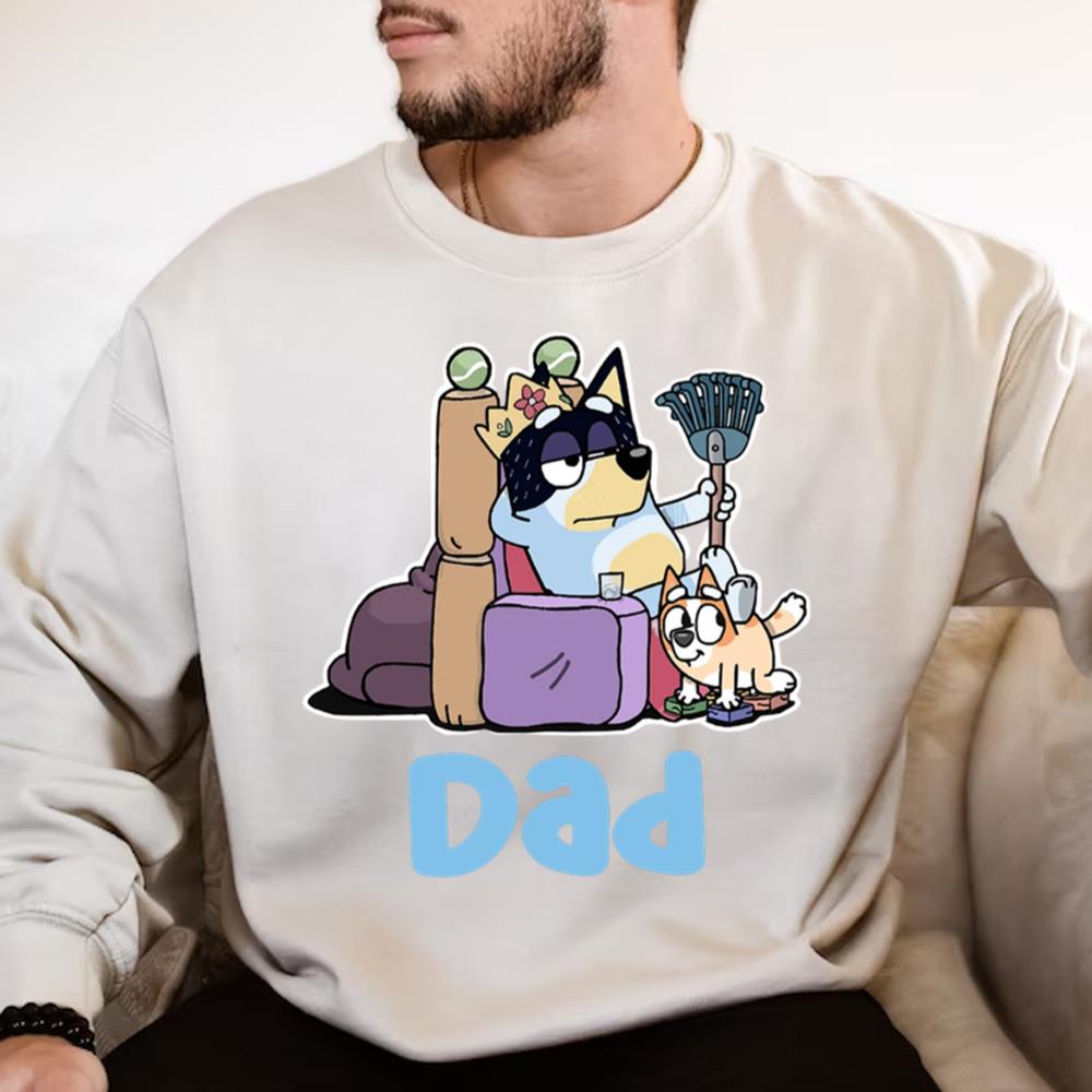 Bluey Family T-shirt, Bluey Dad Shirt, Bluey Father Shirt