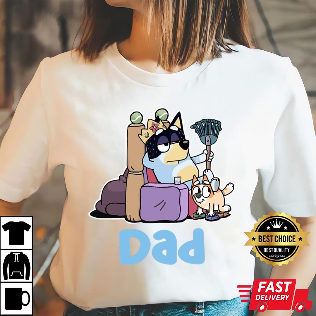 Bluey Family T-shirt, Bluey Dad Shirt, Bluey Father Shirt