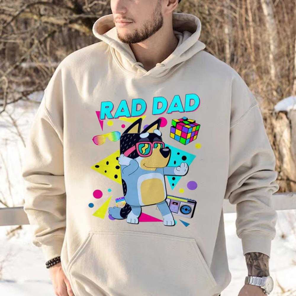 Bluey Rad Dad Shirt, Bluey And Bandit T-shirt, Birthday Gift