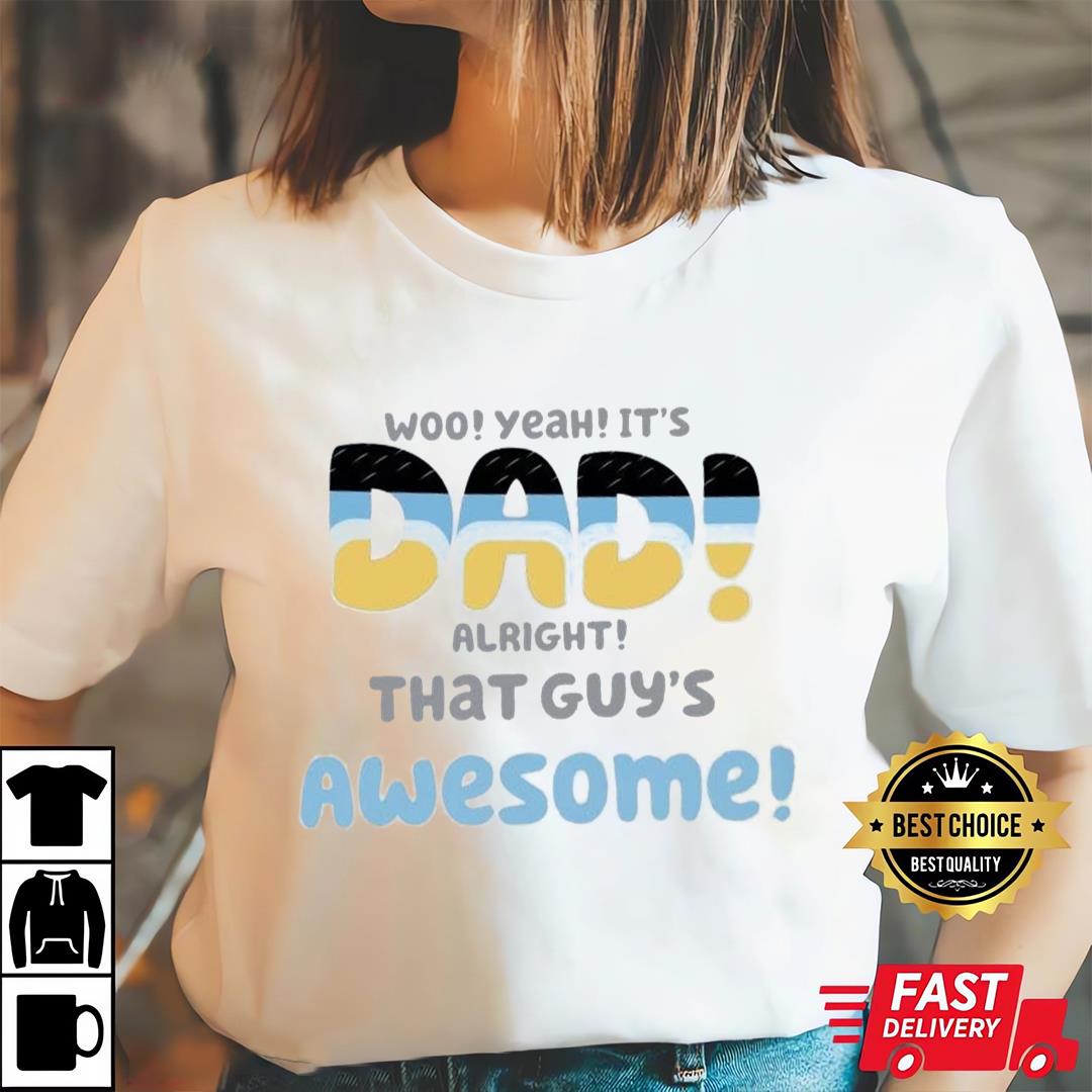 Bluey Tv Show Custom Shirt, Funny Bandit Heeler Quotes, Lucky’s Dad