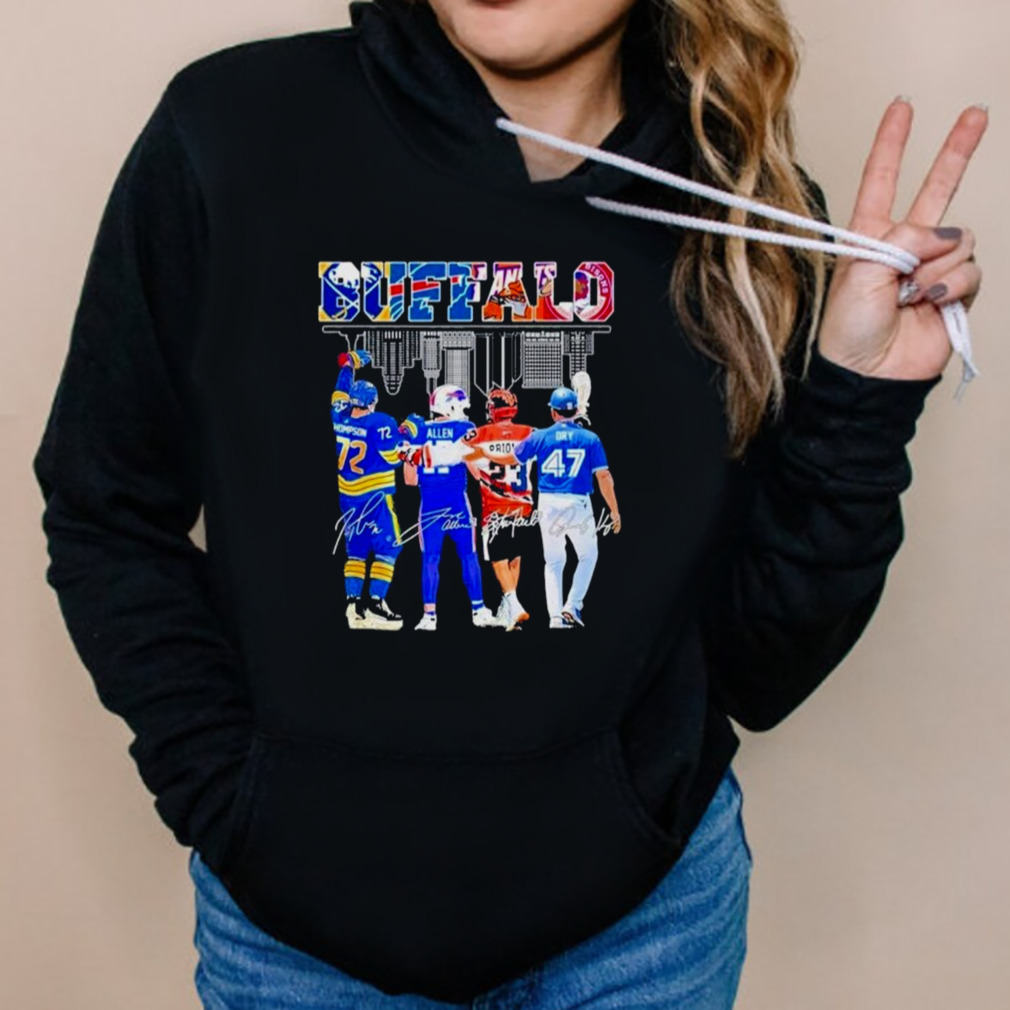 Buffalo Team Sport Legend Champions 2023 Players Signatures Shirt 5 Hoodies