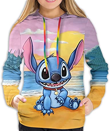 Cute Cartoon lilo & Stitch Hoodie Pullover Sweatshirt Anime Hoodies