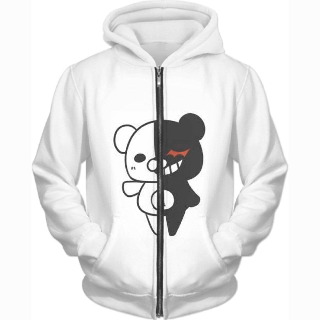 Danganronpa Hoodies - Zip Up White Hoodie