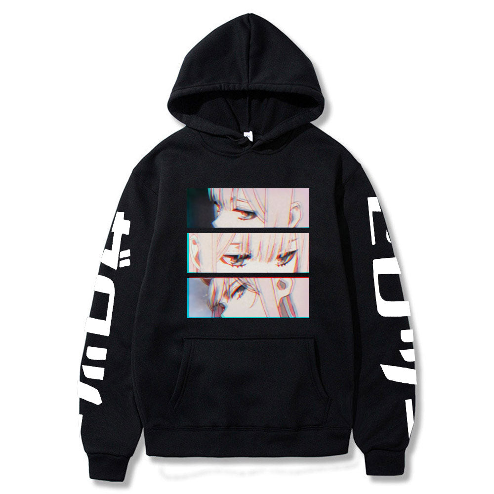 Darling In The Franxx Zero Two Eye Cartoon Print Hoody Unisex Sweatshirts