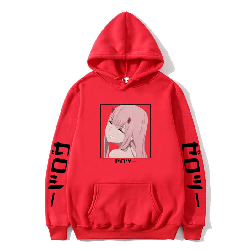 Darling In The Franxx Zero Two Print Hoodie Couple Outfit Sweatshirts