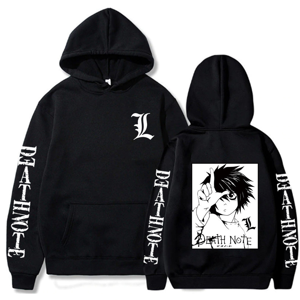 Death Note Hoodie Japanese Anime Series Pullover Hooded Sweatshirt Anime Top