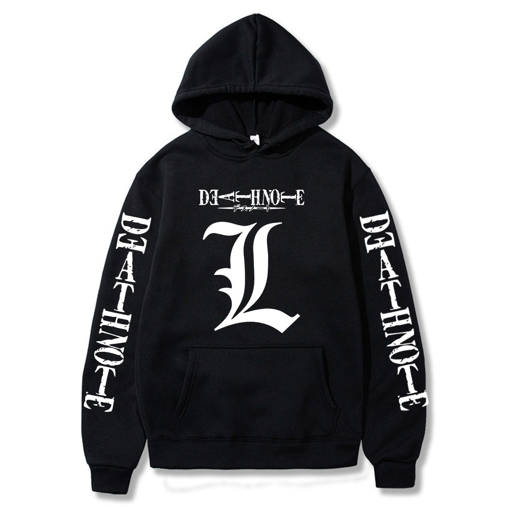 Death Note Hoodies Funny Japanese Anime Streetwear Graphic Sweatshirts