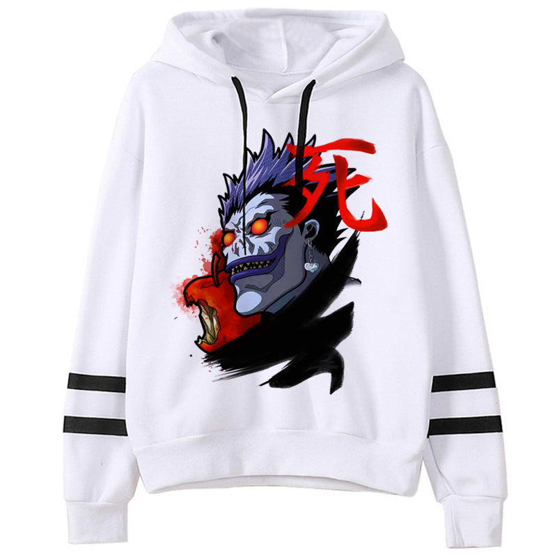 Death Note Hoodies Oversized Death Luke Printed Pullover Sweatshirt