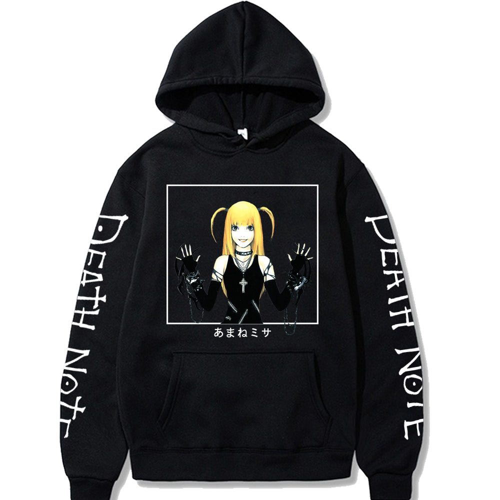 Death Note Men Women Misa Amane Pullovers Hoodies Sweatshirts