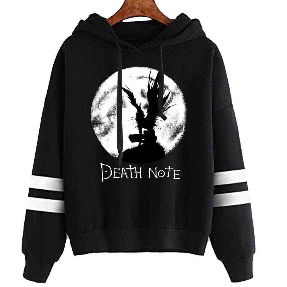 Death Note Pullovers Hoodies Sweatshirts 90s Anime Hoody Streetwear