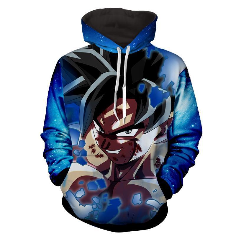 Dragon Ball Goku kame 3D Blue Hoodie