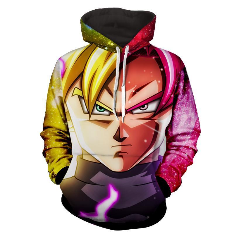 Dragon Ball Gold Goku Vs Goku 3D Hoodie