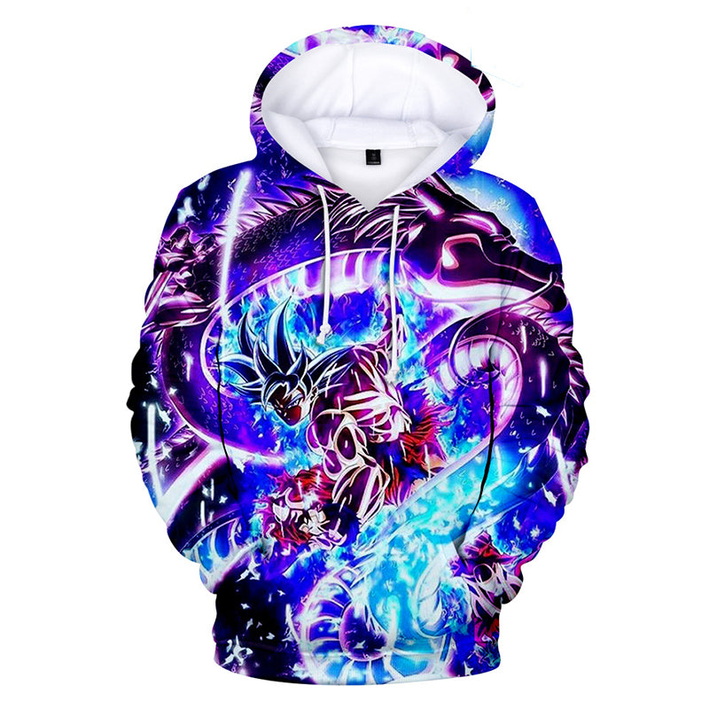 Dragon Ball Hoodies - Dragon Ball Series Character GOKU Blue 3d Hoodie