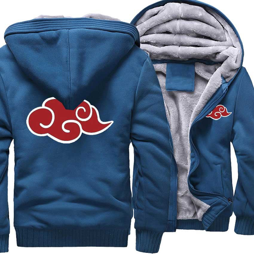 Dragon Ball Jackets - Solid Color Dragon Ball Anime Series Somersault Cloud Icon Fleece Jacket