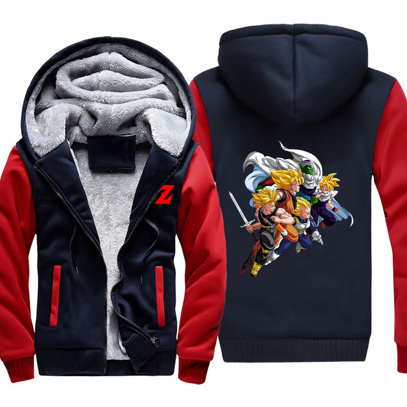 Dragon Ball Jackets - Solid Color Dragon Ball Series Anime Icon Super Cool Fleece Jacket