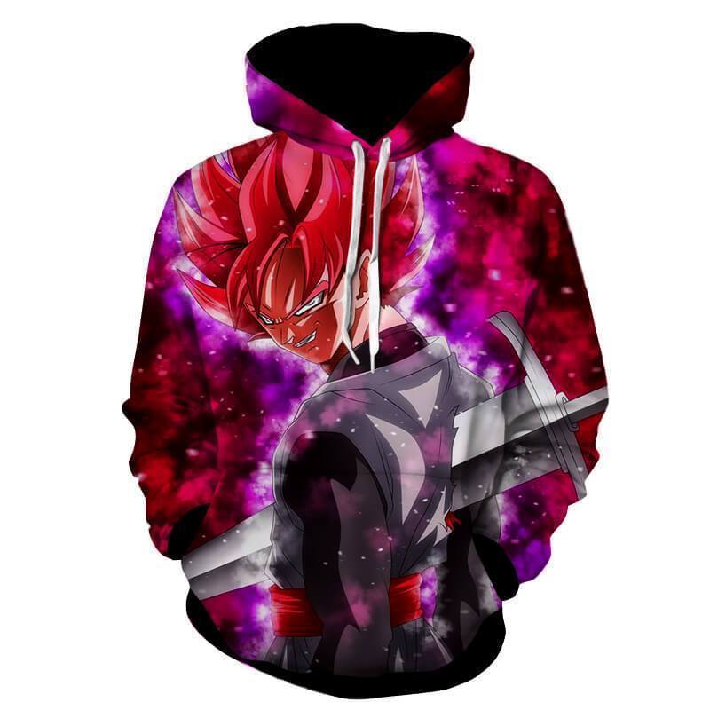 Dragon Ball Z- Evil Black Goku SSJ Rose Hoodie