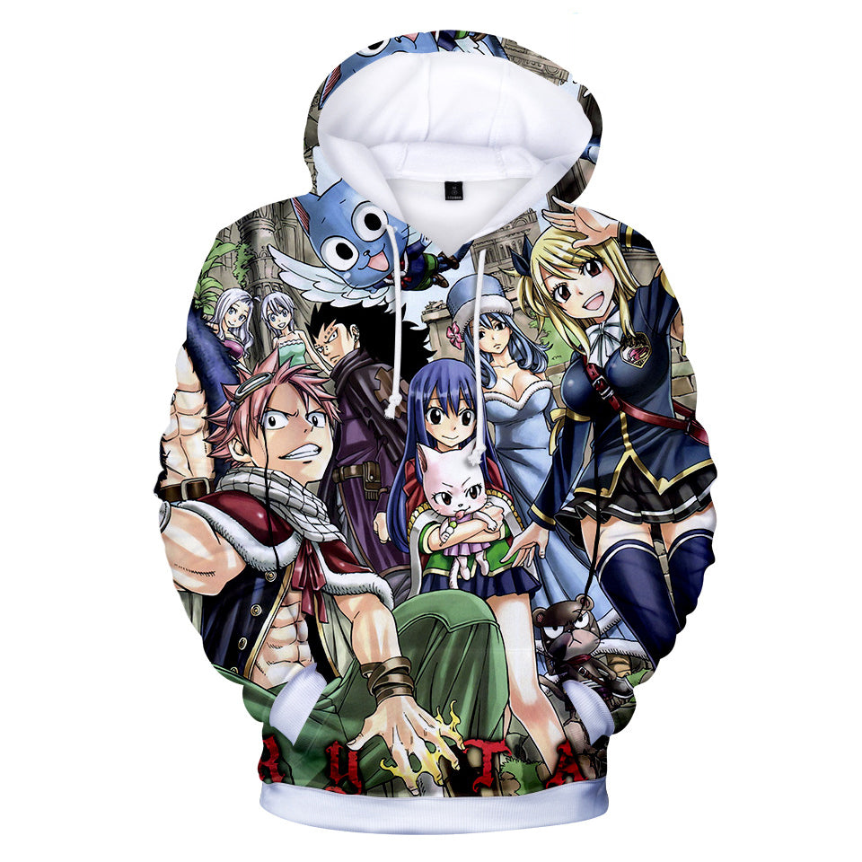 Fairy Tail Hoodies - Fairy Tail Anime Series Hero Combination Super Cool 3D Hoodies