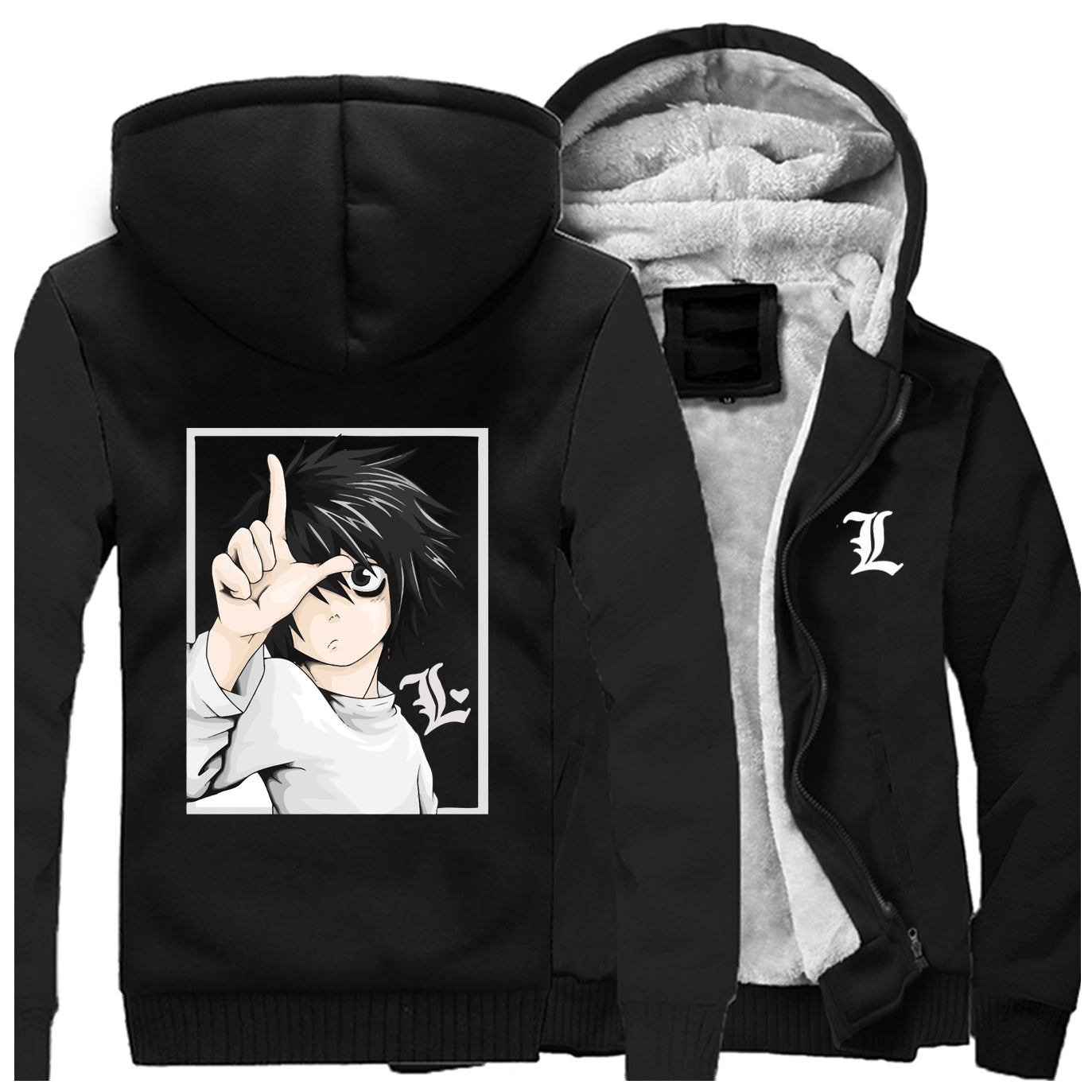 Fashion Japanese Anime Death Note Thicken Jacket Hoodies