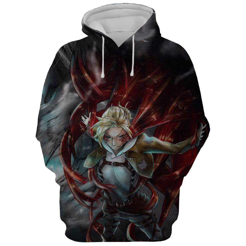 Female Beast- Attack On Titan 3D Hoodie