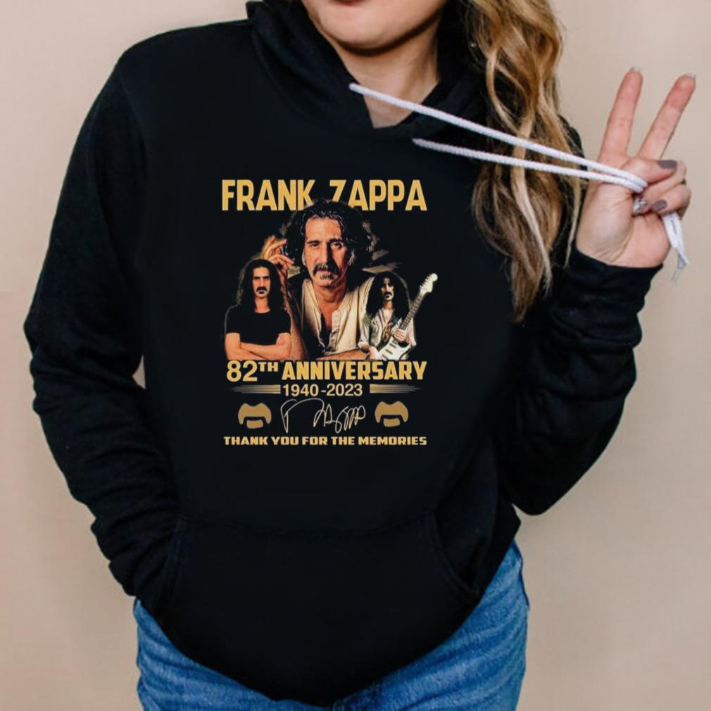 Frank Zappa 82th Anniversary 1940 -2023 Signature Thank You For The Memories Shirt 5 Hoodies