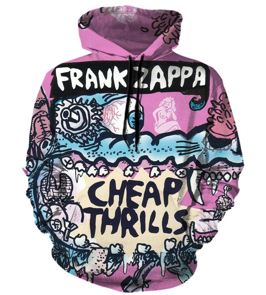 Frank Zappa Hoodies - Pulover Pink 3D Hoodie