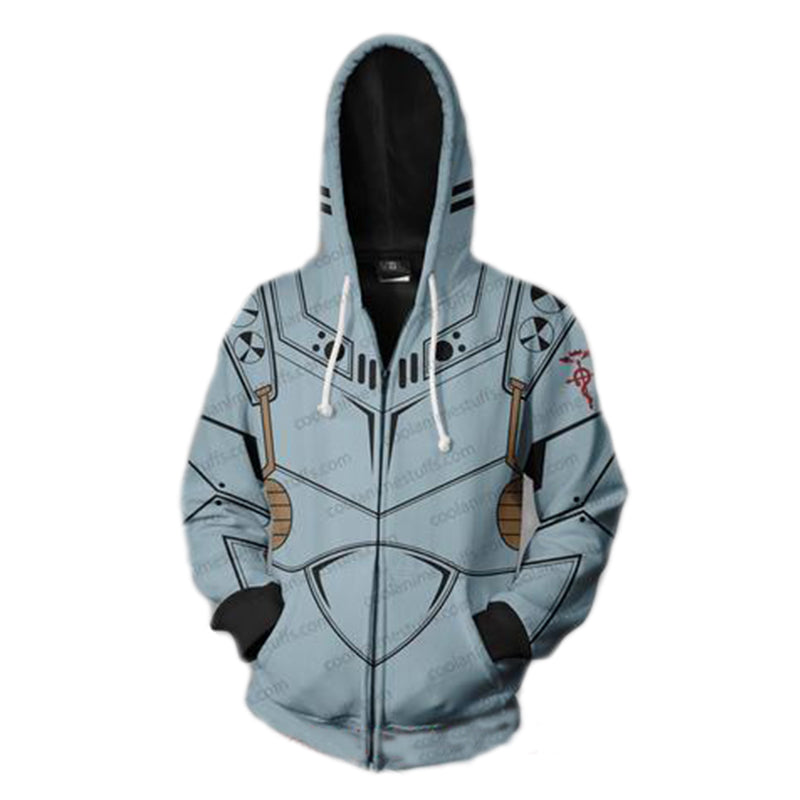 Fullmetal Alchemist Alphonse Elric Hoodies - Zip Up Hoodie