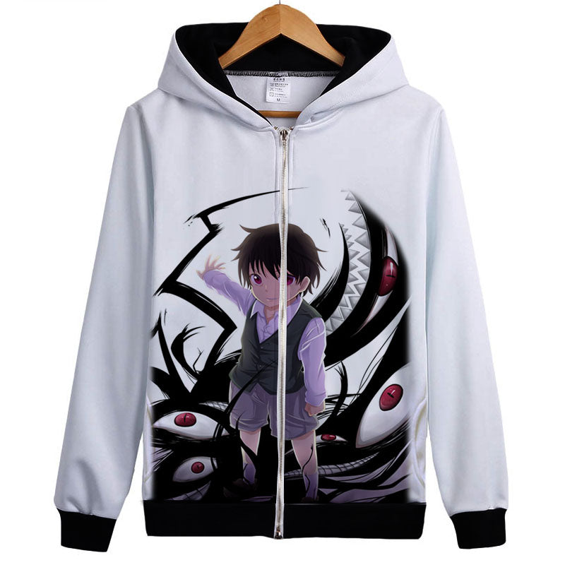 Fullmetal Alchemist Hoodies - Zip Up White Jacket Hoodie